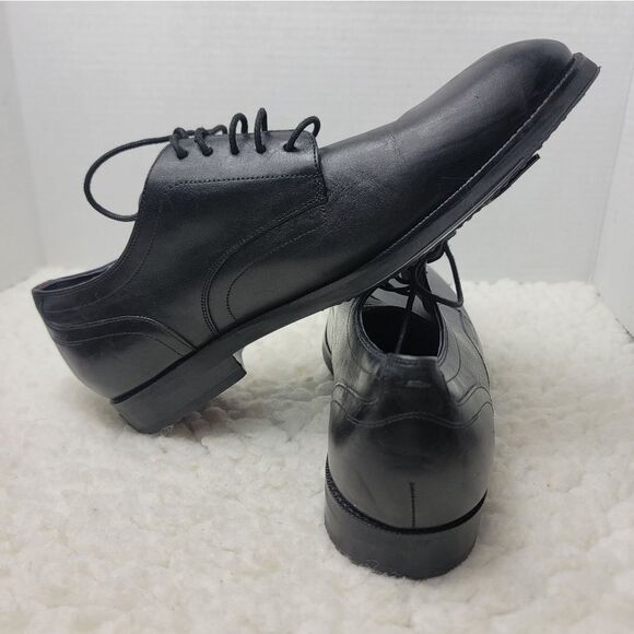 Cole Haan Modern Essential Mens Oxford  Size 8 Black Leather Plain Toe C30582 - Picture 5 of 10